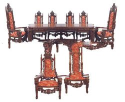 European Antique Dining Room Set furniture