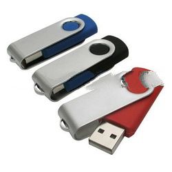 Swivel USB Thumb Drive, with customized logo printing and data preload