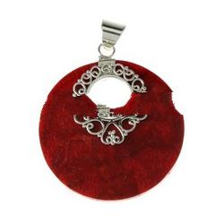 PD091 Yani Silver Coral,Bali,Jewelry