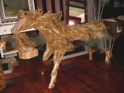Rustic Style Handmade Animal Wooden Statue