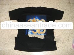 Costumize design black t-shirt for promotional, election, uniform