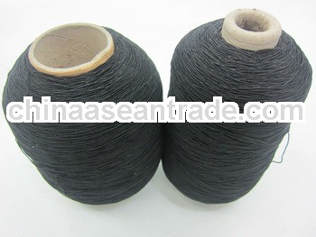 rubber cover polyester yarn black color with good strength sell to Armenia