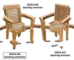 Stacking Teak Chair