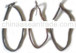 Genuine Woven Leather Necklace