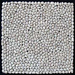 Black Mini Pebble Tiles Size: 9-12MM