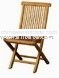 Teak folding chair