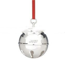 2009 Annual Dated Holly Sleigh Bell, Christmas Ornament