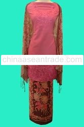 Kebaya Merah Muda 1 Warna/Kebaya Pink 1 Color