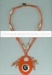 Oval Orange Resinnecklace