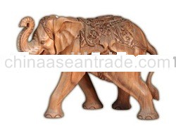 Elephant Wooden Statue