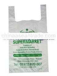 T-shirt plastic bag made in 