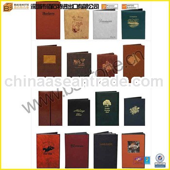 santa fe / corinthian / royal / bonded leather menu covers
