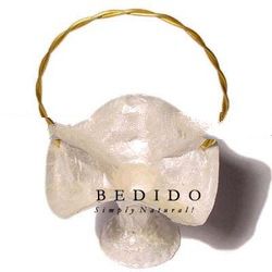 Philippine Capiz Basket Gift and Decorative Souvenir Item