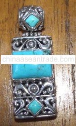 Silver Pendant With Carving Silver Jewelry