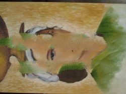 Balinese woman painting