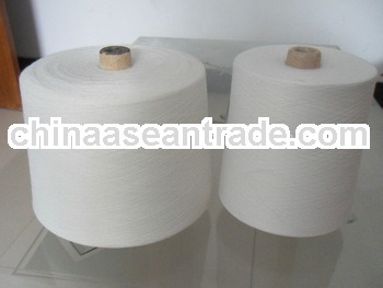 semi virgin 30s/1 100 spun polyester weaving yarn manufacturer