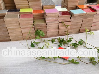 setting red colour high glossy and high hardness uv acrylic board with PVC film for kitchen cabinet