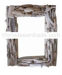Handmade Square Recycle Wood Mirror Frame