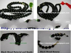 Prayer Beads From Black Wood
