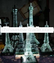 Kerajinan Menara Kaca Glass Tower crafts