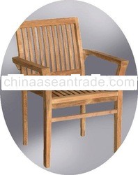 stacking armchair - Teak garden furniture and teak outdoor furniture