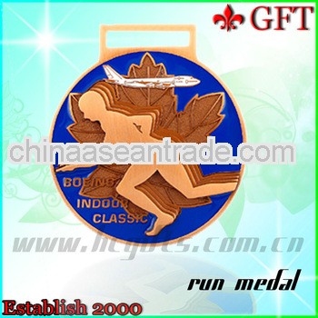 shinny copper sport metal medal GFT MM9