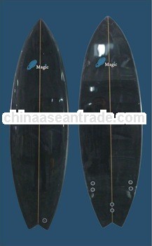 short carbon surfboard eps core pointed head fish tail MODEL#C002