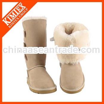 simple sheepskin boots real wool