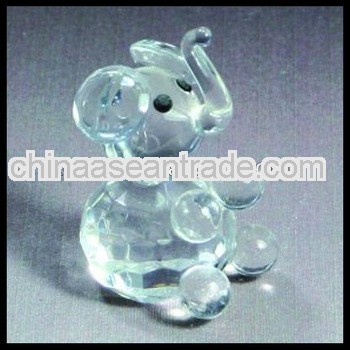 sitting crystal baby elephant