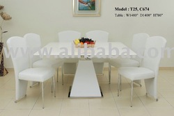 Artificial Marble Dining Set