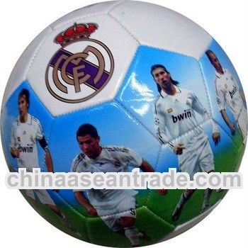 size 5 shine/shiny pvc photo printed football