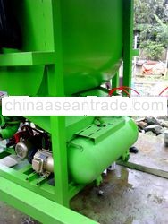 foamed concrete mixer with foam generator and air compressor