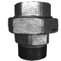 Union Flat Seat Malleable Pipe Fittings, Galvanized And Black