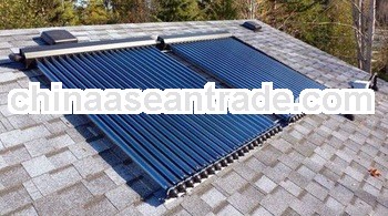 slanting roof heat pipe solar collector