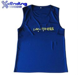  customized quick dry Singlet round neck