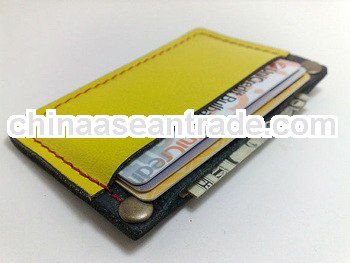 slim leather credit card holder contemporary look