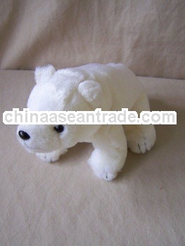 small white plush polar bear