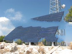 solar cell and wind turbine