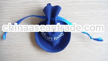 smooth silk string velvet jewelry pouch