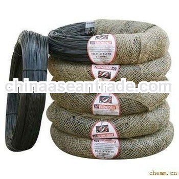soft black iron wire factory with litter oiled painted