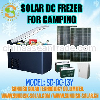 solar dc compressor cooler / freezer for car use 13L