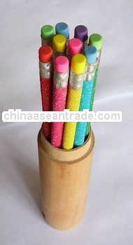 sparkling HB pencil,funny hb pencil,cheap stationery set