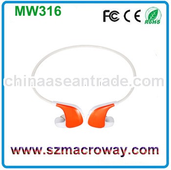 sport wireless headphone mp3 player without screen