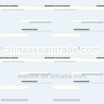 sports design non-woven foaming wallpaper