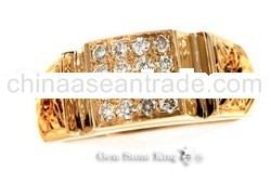 Saturn White Diamond Ring