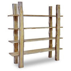 teak book shelves