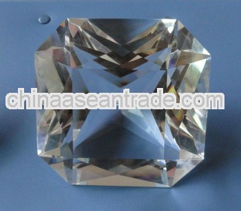square crystal glass diamond for wedding gift(R-0159)