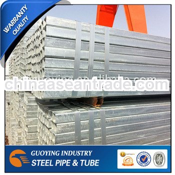 square galvanized steel tube/ERW welded steel pipe /hot dipped steel tube