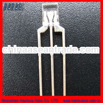 square shape bi-color 3 pins THT through hole led diode