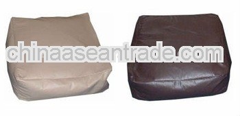 square vinyl pu faux leather beanbag square cushion